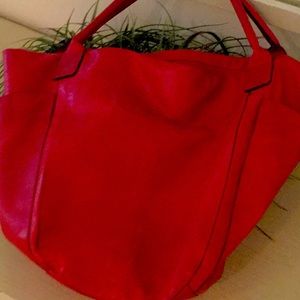 Barney’s Red Leather Bag